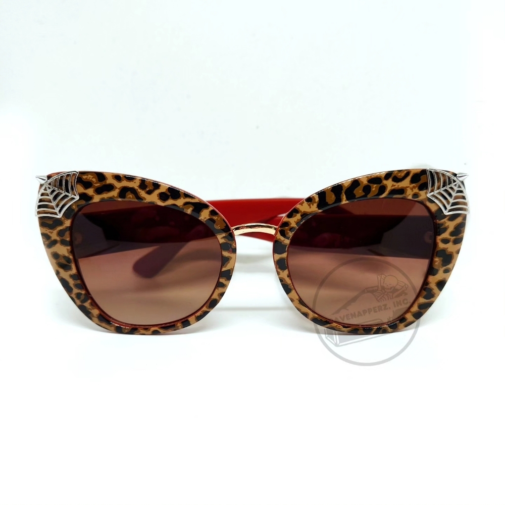 Nashville Belle Rockabilly Spiderweb Sunglasses Handmade Goth Lolita Leo…